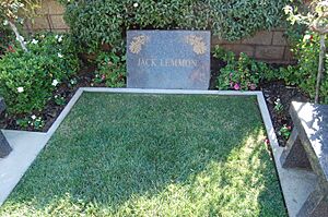 Jack Lemmon grave at Westwood Village Memorial Park Cemetery in Brentwood, California