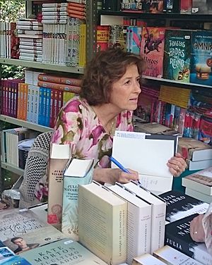 Julia Navarro en la Feria del Libro (5 de junio de 2016, Madrid)