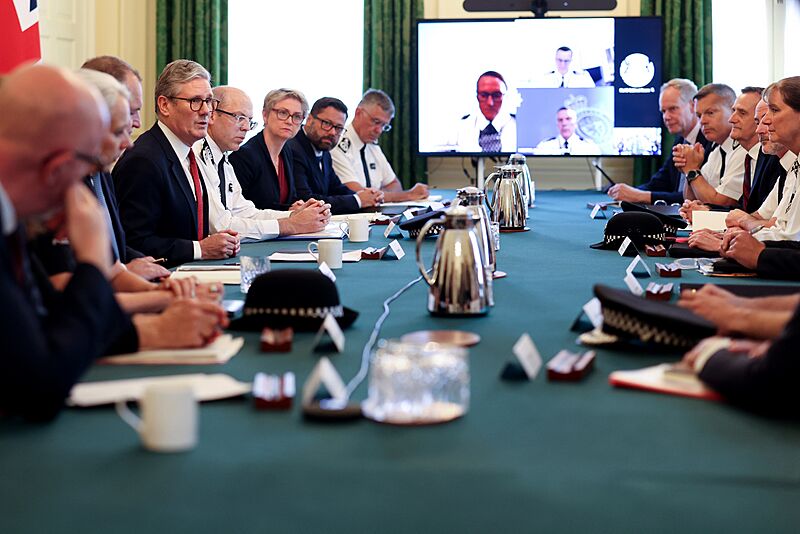 Keir Starmer meeting police chiefs
