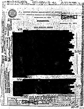 Lennon FBI Files Before NY-19p1