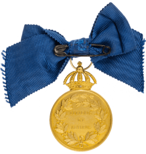 Litteris et Artibus- medalj med Gustav V revers