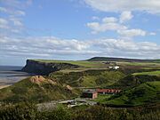 Looking east over Skelton Beck in Saltburn - geograph.org.uk - 250974