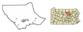 Lycoming County Pennsylvania Incorporated and Unincorporated areas Duboistown Highlighted