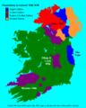 Map of Ireland in 1609