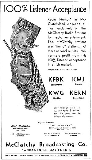 McClatchy Broadcasting Company advertisement (1936)