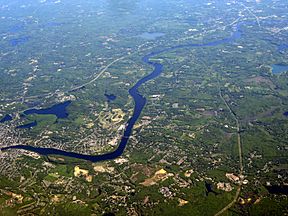The Merrimack River in Haverhill, Massachusetts and Newburyport, Massachusetts