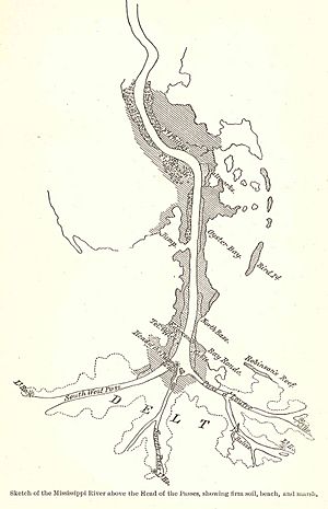 Mississippi River Head of Passes 1861