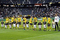 Mjällby AIF lineup v AIK in 2013