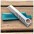 Modern metal comb from Chicago Comb 