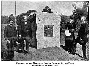 Monument to the Maryland Line on Guilford Battle-Field