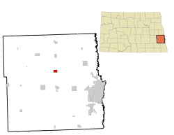 Location of Amenia, North Dakota