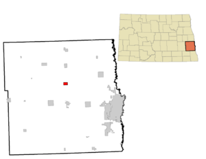 Location of Amenia, North Dakota