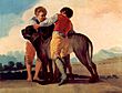 Niños con mastines, Francisco Goya