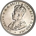 Obverse of King George V Australia Florin