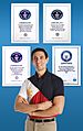Paeng Nepomuceno with his 4 Guinness World Records