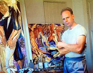 Peter Benjamin Graham in his Studio - 1954