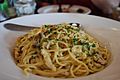 Pollo funghi spaghetti - Paesano Restaurant