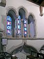 Princes Risborough Church window 3 lancets marble columns
