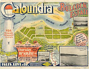 Real estate map of Bulcock Estate, Caloundra, 1917 (25793073054)