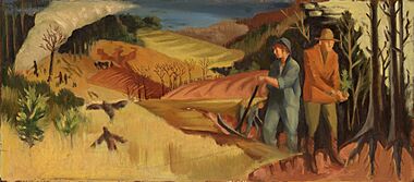 Reforestation (mural study, Haleyville, Alabama) SAAM-1962.8.78 1