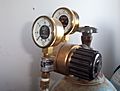 Regulator valve & pressure gauge