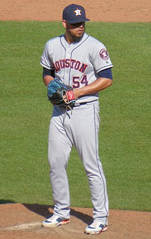 Roberto Osuna with the Houston Astros in 2019 (Cropped)