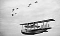 Short Singapore flying boat of 205 Sqn RAF with Vickers Vildebeests of 100 Sqn RAF