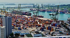 Singapore Port viewed from The Pinnacle@Duxton 08
