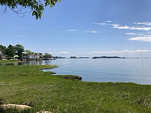Stony Creek harbor from Branford Trolley Trail