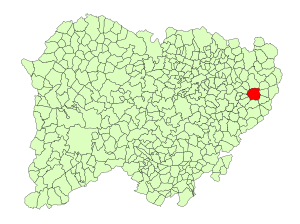 Location in Salamanca