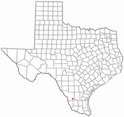 Location of Oilton, Texas