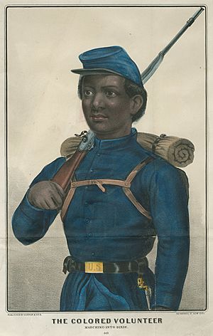 The Colored Volunteer., ca. 1863 (5450471713)