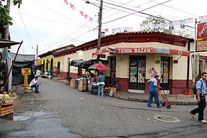 Street corner in Quezaltepeque