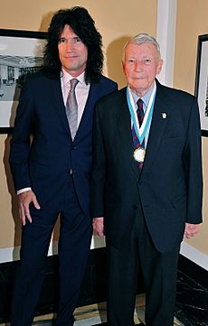 Tommy Thayer and his father James B. Thayer, 2013