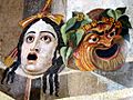Tragic comic masks - roman mosaic
