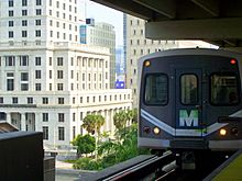 Train in Government Center, Miami