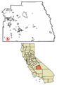 Tulare County California Incorporated and Unincorporated areas Allensworth Highlighted 0601010