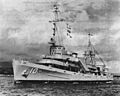 USS Greenlet (ASR-10) leaves Pearl Harbor c1963