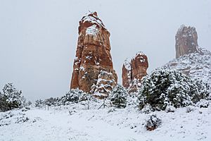 Valley of the Gods in the snow, nov 2019