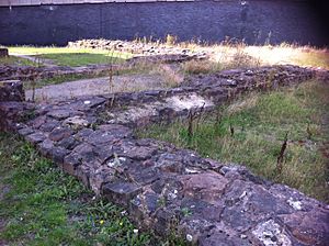 Whitefriars, Coventry remnants of the Carmelite friary church foundations.
