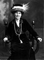 Willa Cather ca. 1912 wearing necklace from Sarah Orne Jewett