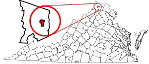 Location within Virginia