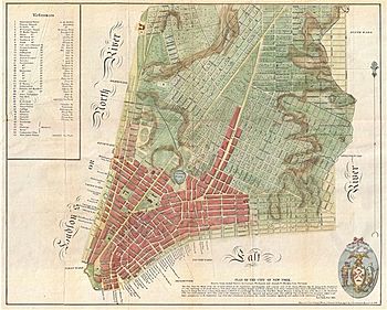 1801 Mangin-Goerck Plan or Map of New York City