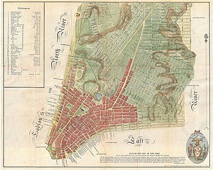 1801 Mangin-Goerck Plan or Map of New York City