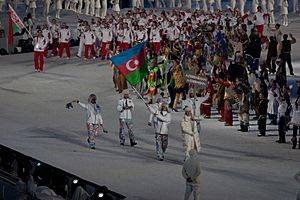 2010 Opening Ceremony - Azerbaijan entering