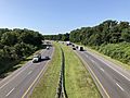 2019-07-25 09 59 38 View south along Interstate 97 from the overpass for northbound Maryland State Route 3 (Robert Crain Highway) in Millersville, Anne Arundel County, Maryland