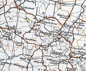 20th Century map of Magdalen Laver
