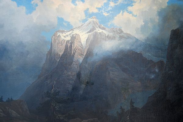 Albert Bierstadt - Mount Brewer from King's River Canyon, CA