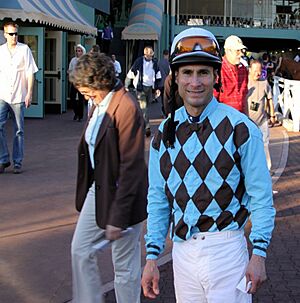 Alex Solis at Santa Anita, Jan 2009