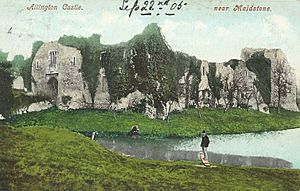 Allington Castle 1905 postcard